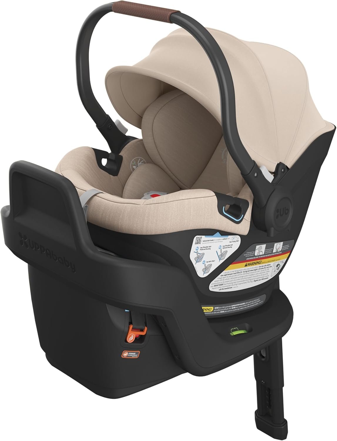 UPPAbaby Aria Lightweight Infant Car Seat/Just Under 6 lbs for Easy Portability/Base with Load Leg + Infant Insert Included/Direct Stroller Attachment/Anthony
