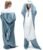 Touchat Shark Blanket for Adult & Kids Super Soft Cozy Flannel Throw Wearable Blanket, Cartoon Animals Shark Onesie Hoodie, Sleeping Bag Cosplay Shark Costume Blanket Gifts for Shark Lovers (Blue,M)