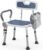 Shower Chair for Elderly and Disabled (450 lbs) Adjustable Height Shower Seat for Inside Shower with Padded Wide Arms & Back, Heavy Duty Medical Bathtub Stool for Women Seniors Handicap