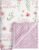 Floral Baby Blankets for Girls – Super Soft Nursery Minky Blanket, Newborn Baby Blanket with Double Layer Dotted Backing, Pink Lightweight Bed Throw Blanket, 30 x 40 Inch