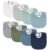 Konssy Muslin Baby Bibs 8 Pack Baby Bandana Drool Bibs Cotton for Unisex Boys and Girls, Soft Absorbent Set for Teething and Drooling