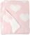Living Textiles Pink Hearts Chenille Soft Baby Blanket Reversible Premium Cozy Fabric for Best Comfort – for Infant,Toddler,Newborn,Nursery,Girl,Throw,Crib,Stroller,Gift, Pink Hearts 40×30
