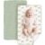 Konssy 2 Pack Waterproof Muslin Cotton Portable Changing Pad 30″x 17″, Soft & Foldable Baby Changing Mat Travel Pad with Terry Backing, Shower Gift for Newborn Girls Boys (Woodland,Sage)