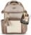 Itzy Ritzy Diaper Bag Backpack – Large Capacity Boss Plus Baby Backpack Diaper Bag Featuring 19 Pockets, Changing Pad, Stroller Clips, and Comfortable Straps (Vanilla Latte)